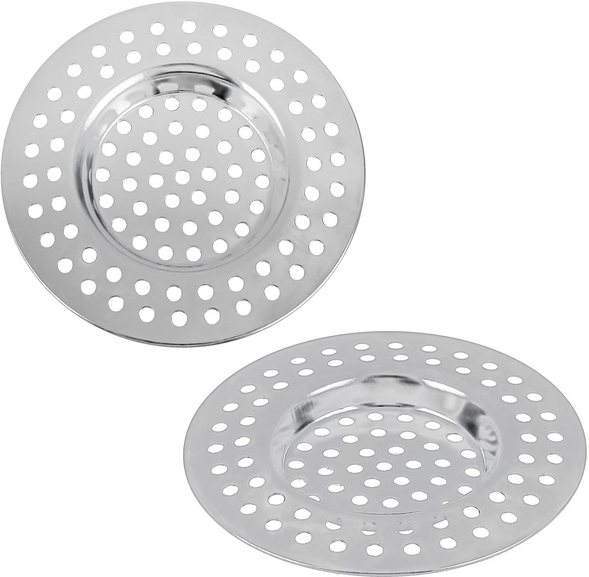 Solidchoice - 2 Stuks RVS Afvoerfilters voor Badkamer en Keuken