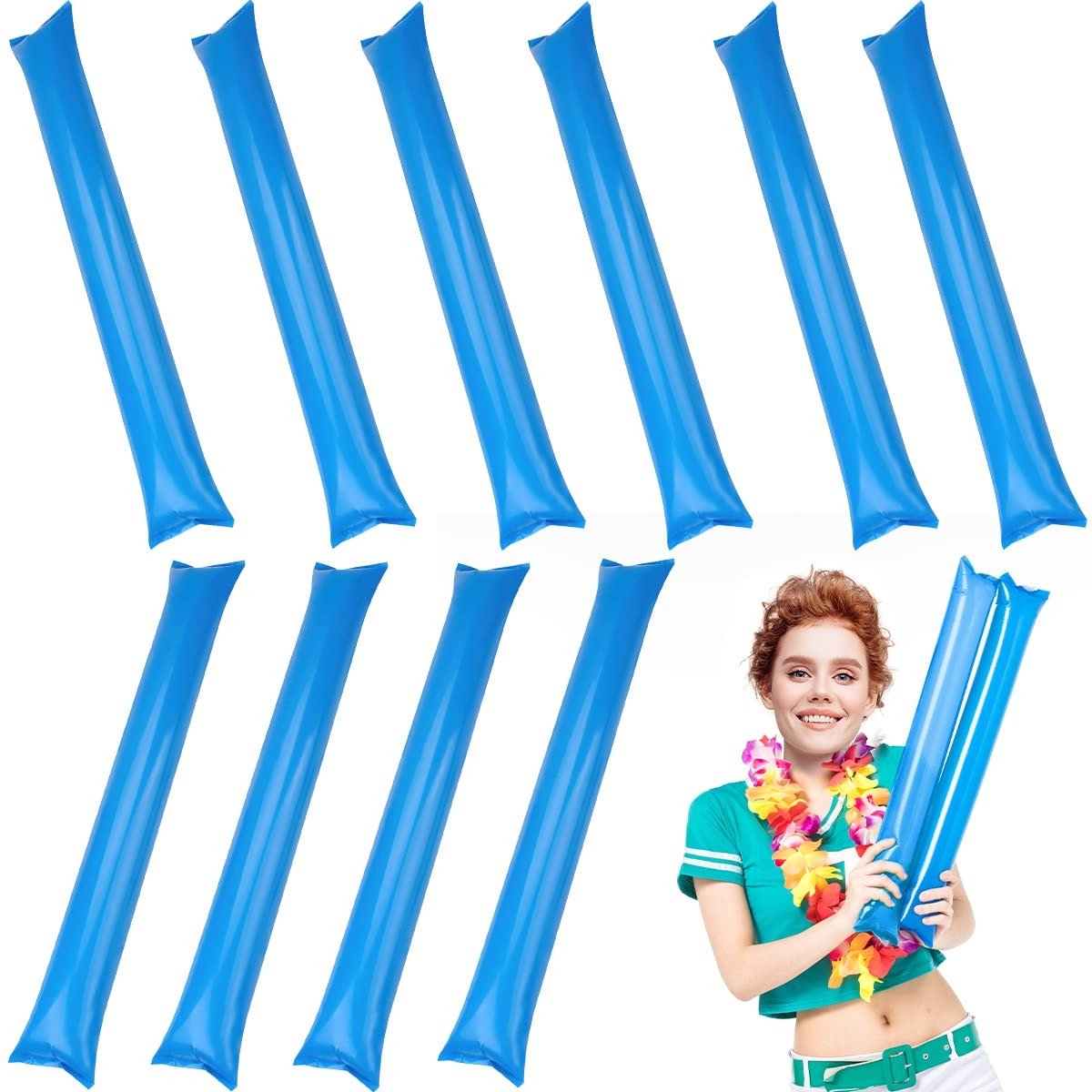 Solidchoice - Opblaasbare Stickset - Jubelstokken voor Feestjes en Evenementen