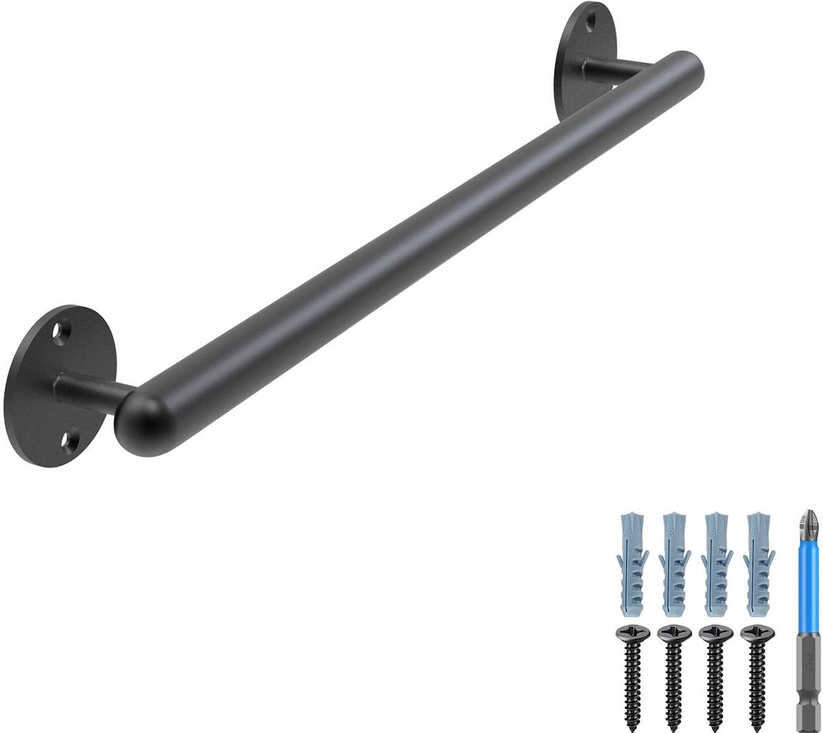 Solidchoice - 41 cm Zwarte Wandbeugel voor Trappen