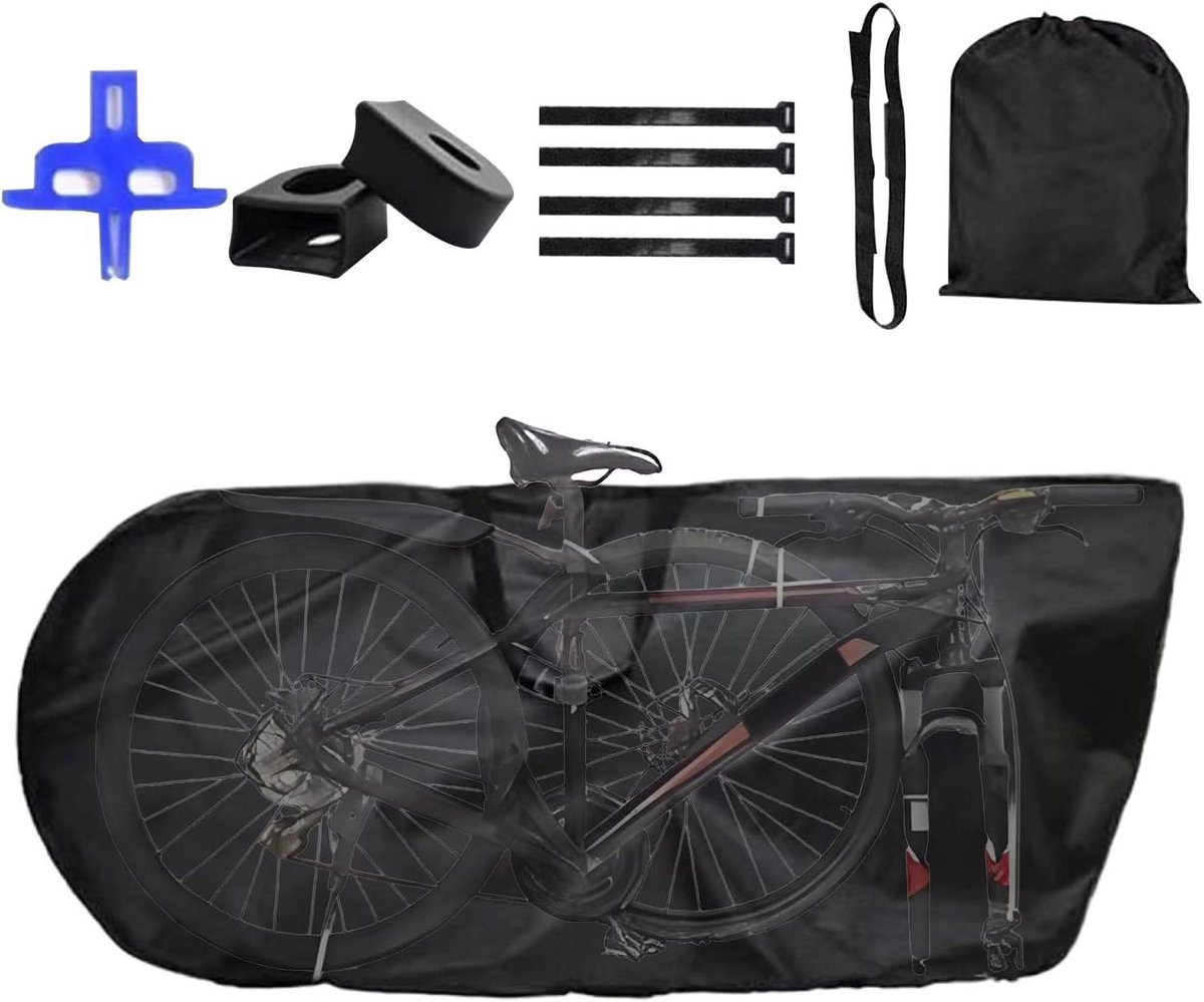 Fiets Reistas - Fietshoes Verzending - Fiets Transport - Waterdichte Stof - 168x88cm - Zwart