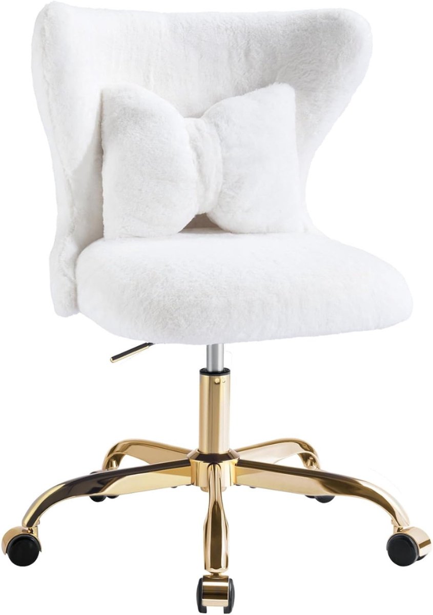 Zavio® Kaptafel Stoel - Make-up Stoel - Make-up stoel - Wit