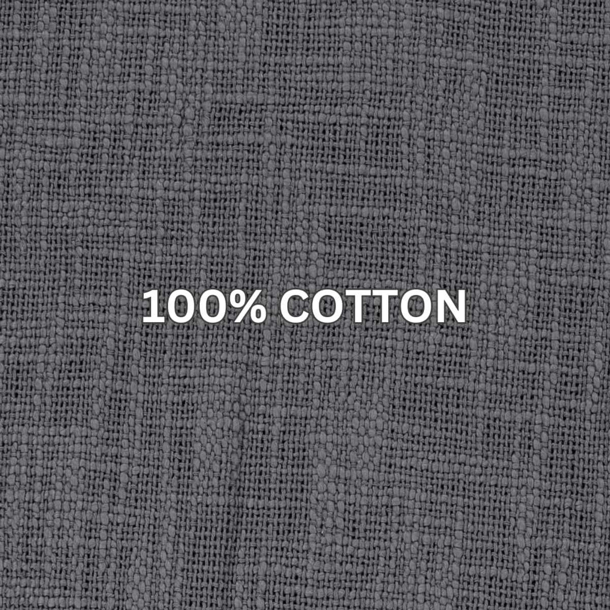 Tiseco Home Studio - Deken COTTON SLUB - Zomer plaid met franjes - 130x160 cm - Grijs - ShopVlot