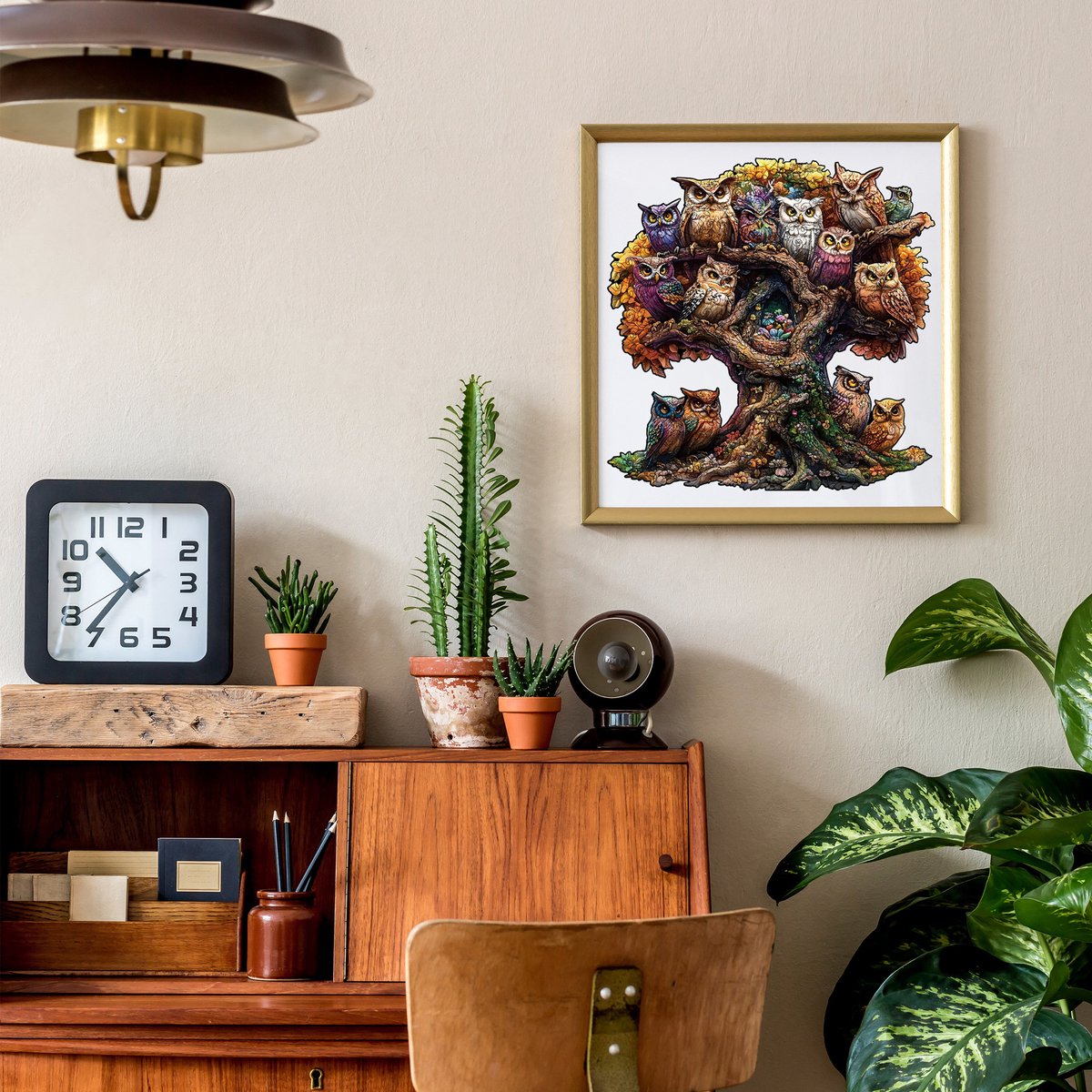 Casalora Houten Puzzel Uil 209 Stukjes – Unieke Vorm – Dieren Legpuzzel Volwassenen – L — cadeau in Spellen & Speelgoed - foto 4