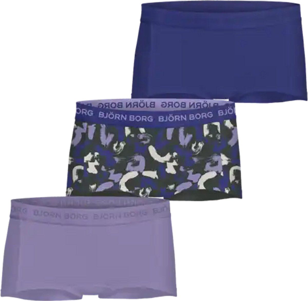Bjorn Borg Björn Borg 3-Pack meisjes boxershorts - 100% katoen - 128 - Paars