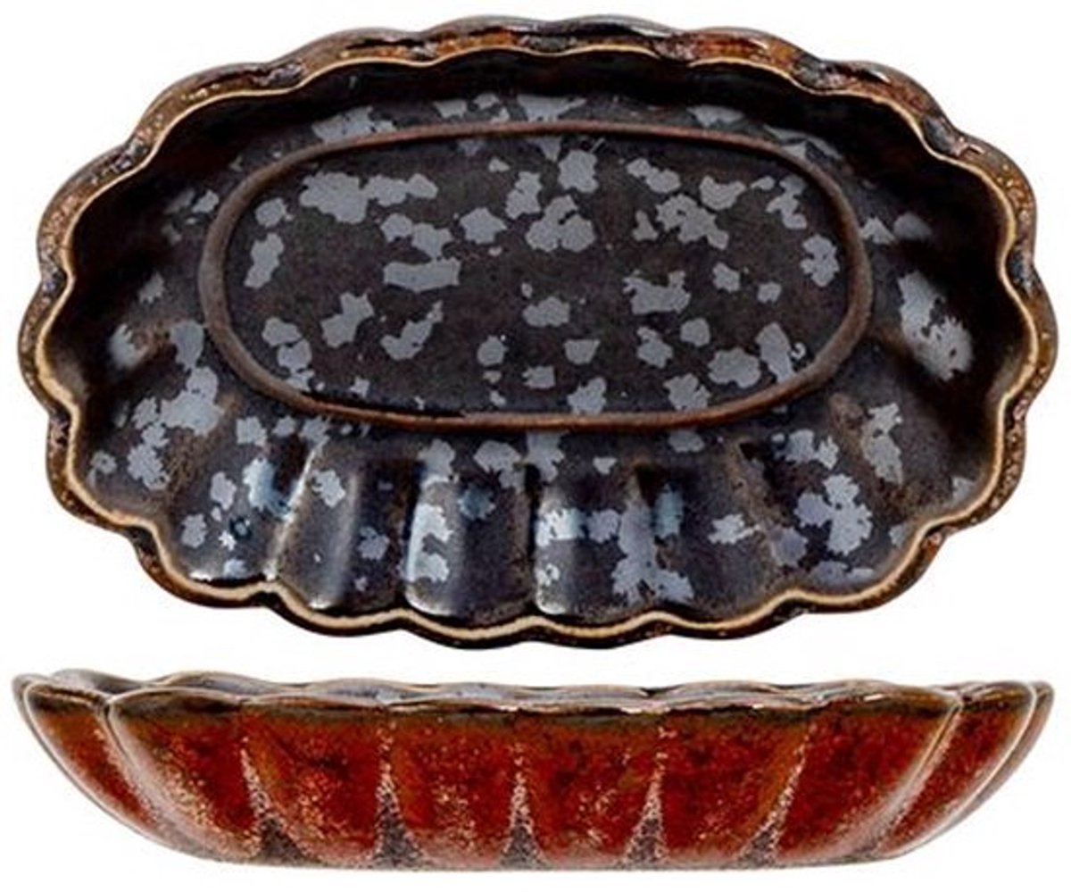Elements Maroon Aperoschaaltje Ovaal 9x6,5xh1,5cm