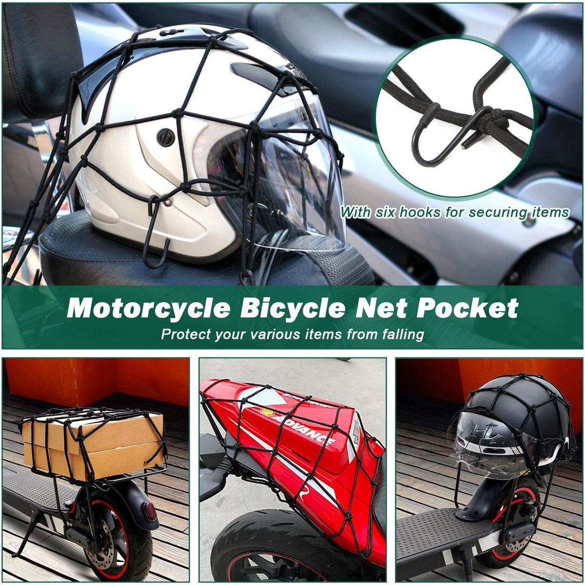 Solidchoice - Waterdichte Fietsmand met Reflecterende Strepen