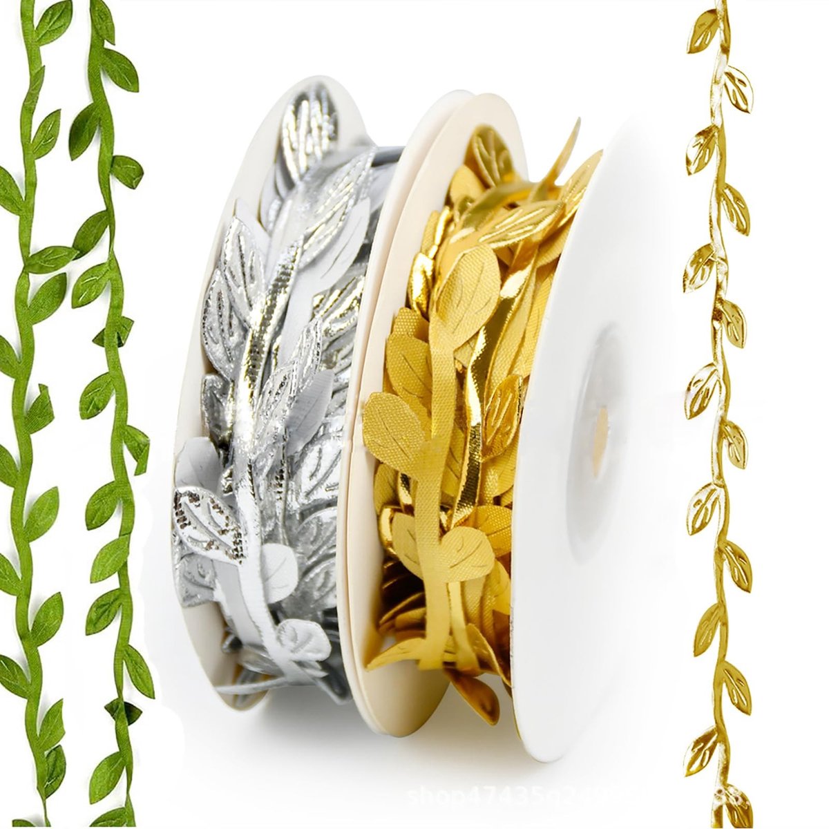 Solidchoice - Kunstwijnstokken 2 Rollen - Decoratieve Bladeren voor Bruiloften en Tuin