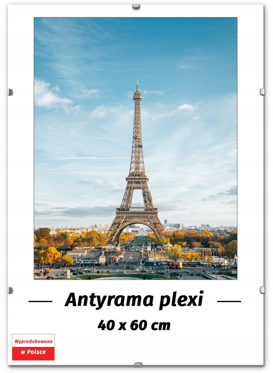 Merkloze Plexi Antirek 40x60 cm - Stijlvolle Fotolijst