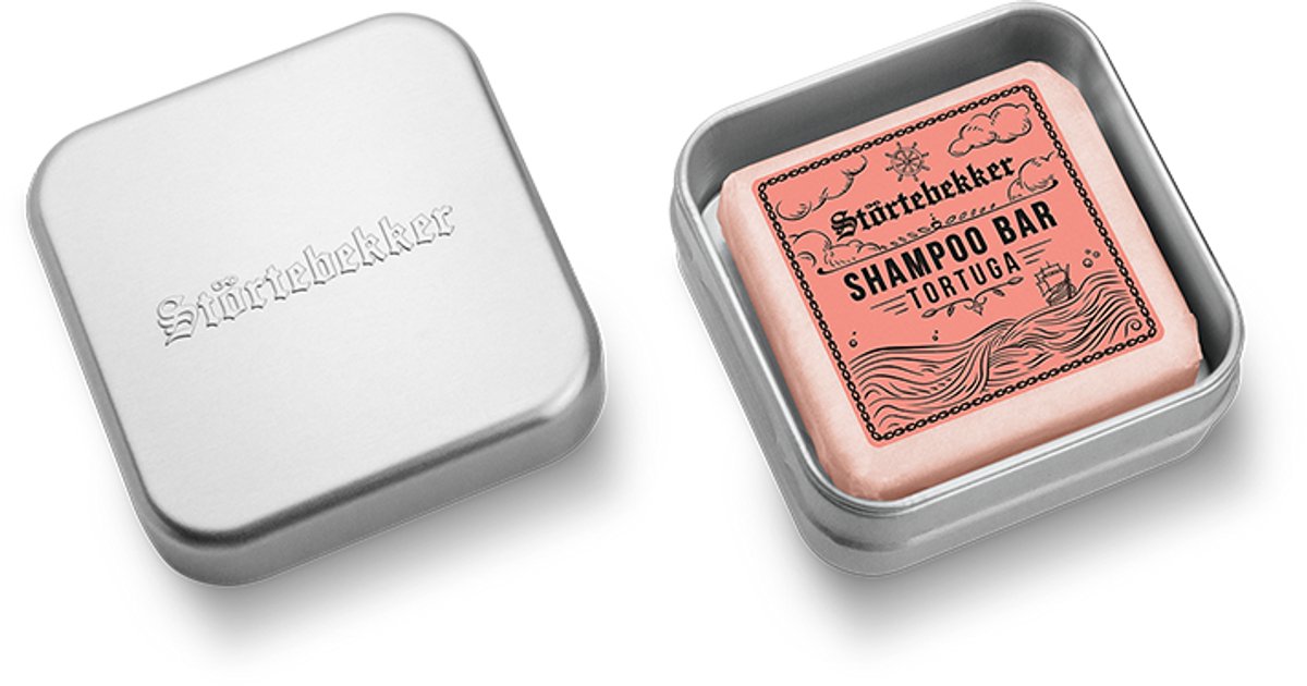 Störtebekker® Vaste Shampoo & Zeepdoos Set Tortuga - Shampoo Bar Set Heren met exotisch-kruidige geur - Vegan & Ontwikkeld Zonder Dierproeven - Zonder Sulfaten & Parabenen - Handgemaakt in Nederland