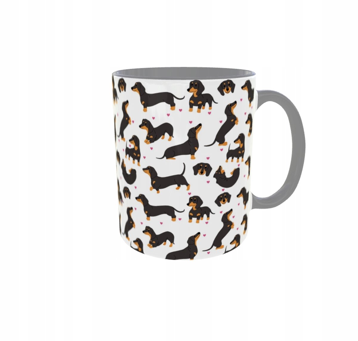 Keramische Mok 330ml - Dachshund Liefhebbers - Grijs