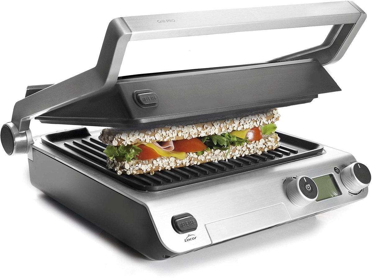 Solidchoice - Klapgrill met Dubbele Kookzone