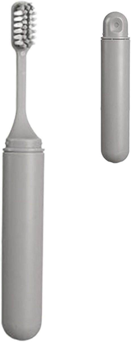Reistandenborstel Opvouwbaar - Mondhygiëne Hulpmiddel - Hygiënisch Reinigen - Compact Ontwerp - 18 cm - Blauw