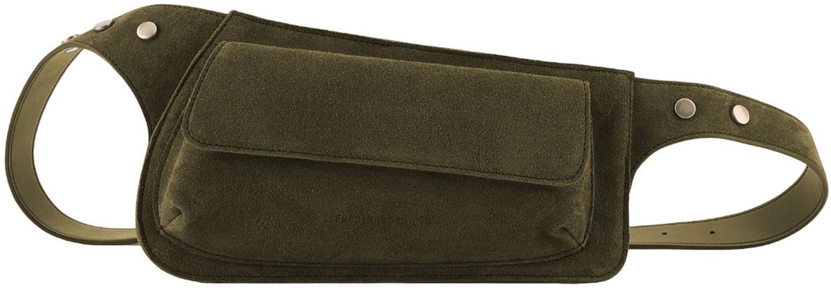 FREDsBRUDER Leren gordeltas Softly Collection Beltbag Forrest Green olijfgroen