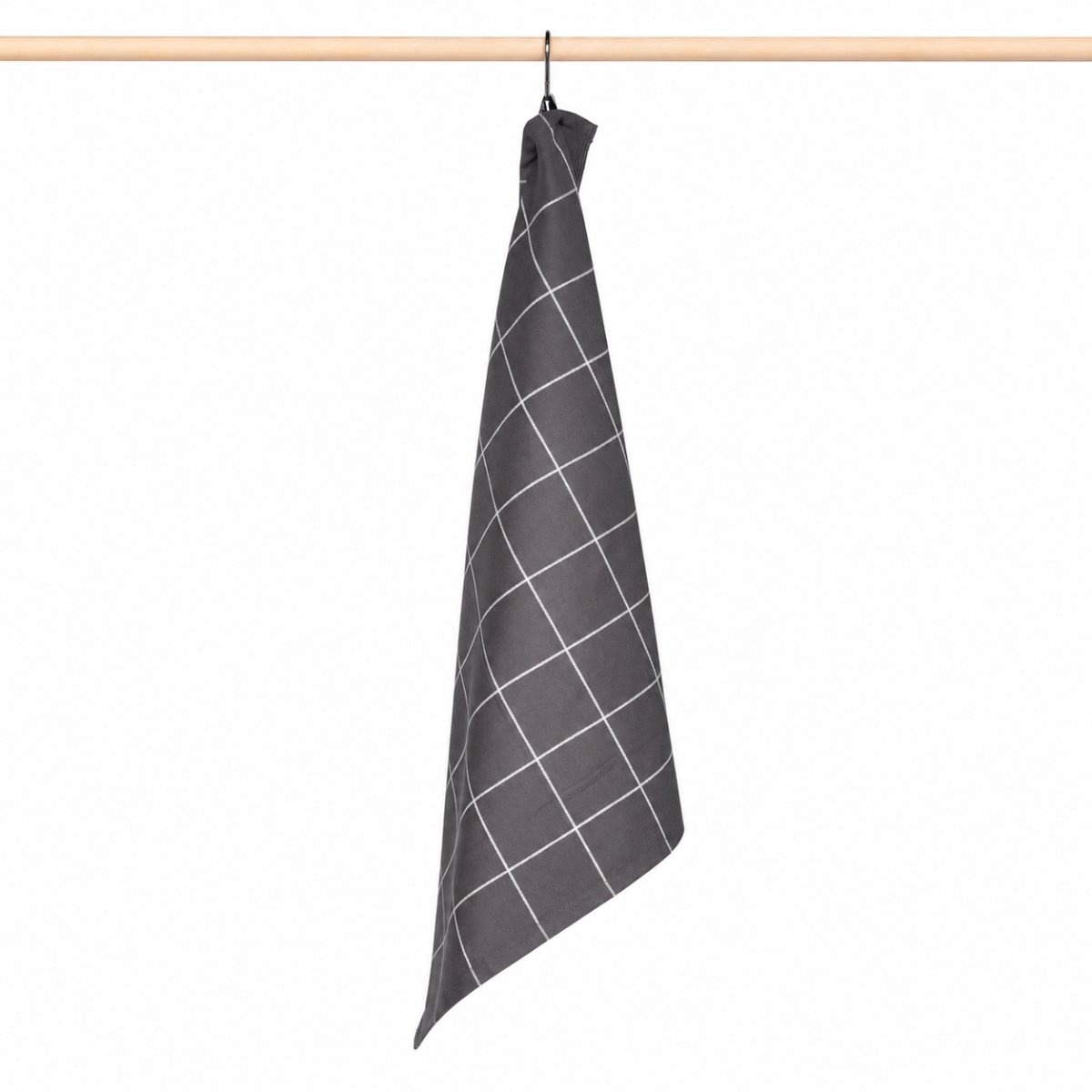 Jorzolino Theedoek Grote Ruit Grey 65x65