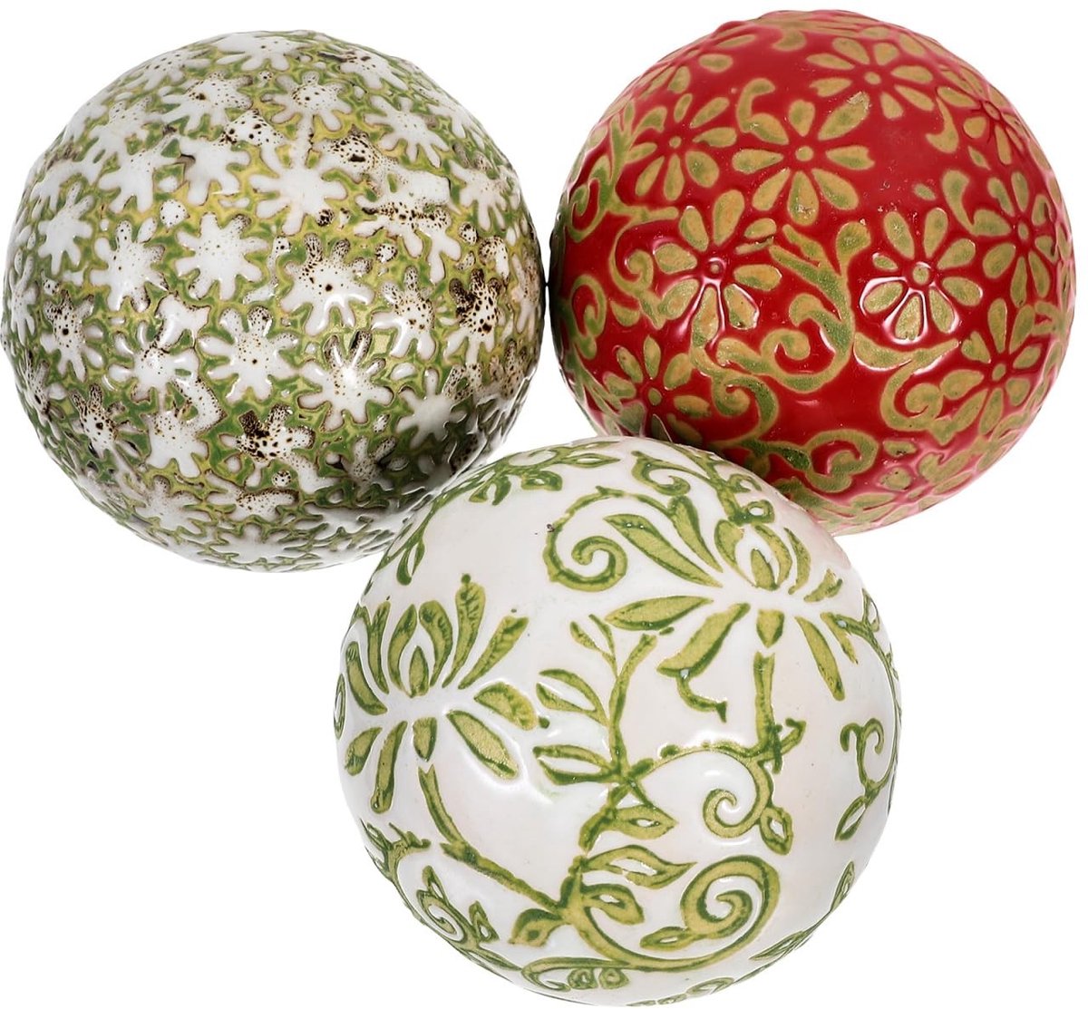 Solidchoice - Set van 3 Keramische Drijvende Ballen voor Decoratie