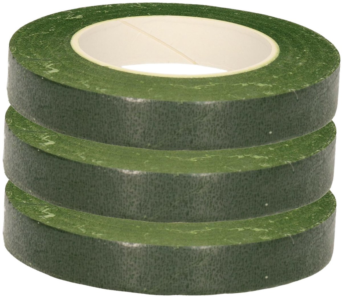 Bloementape - 3x - groen - zelfklevend - 27m x 1cm - bloemendraad/bloemistentape