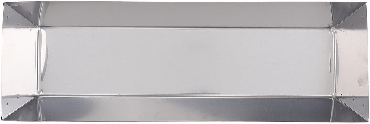 Modderpan Roestvrij Staal - Mengbak Gipsplaat - Cement Verf Mengen - Ergonomisch Ontwerp - 14 Inch - Zilver