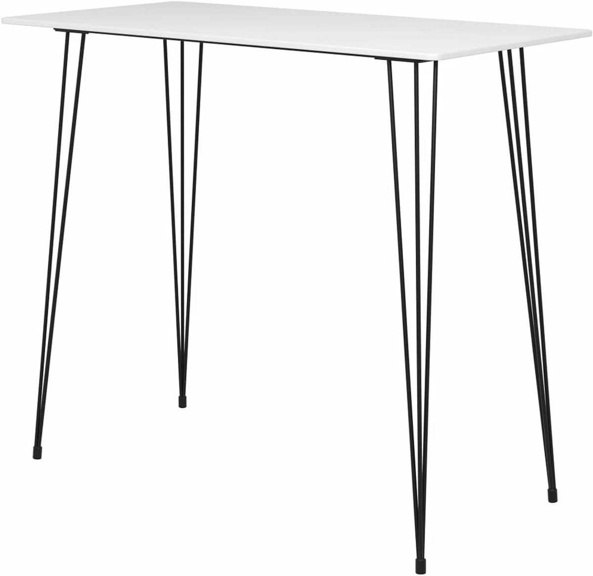 Bartafel Wit - Hoge Tafel Keuken - Borrelen en Eten - Robuuste MDF Plaat