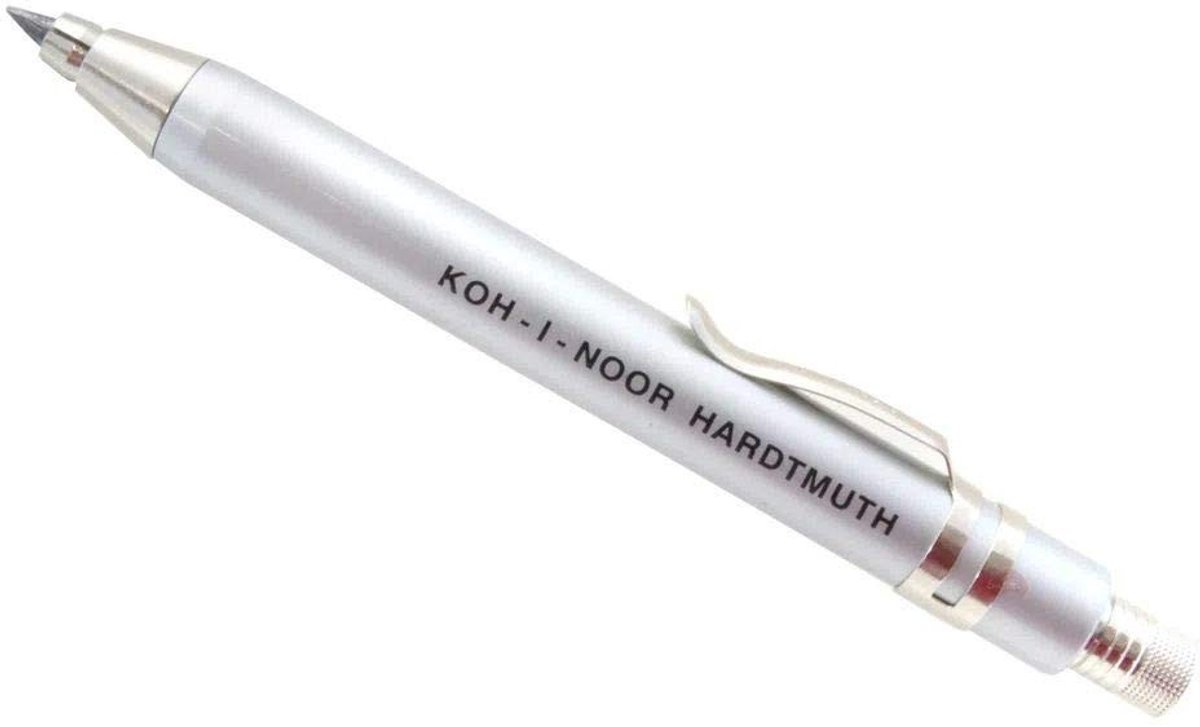 Solidchoice - Vulpotlood van Metaal met Clip en Puntenslijper, 3,2 mm