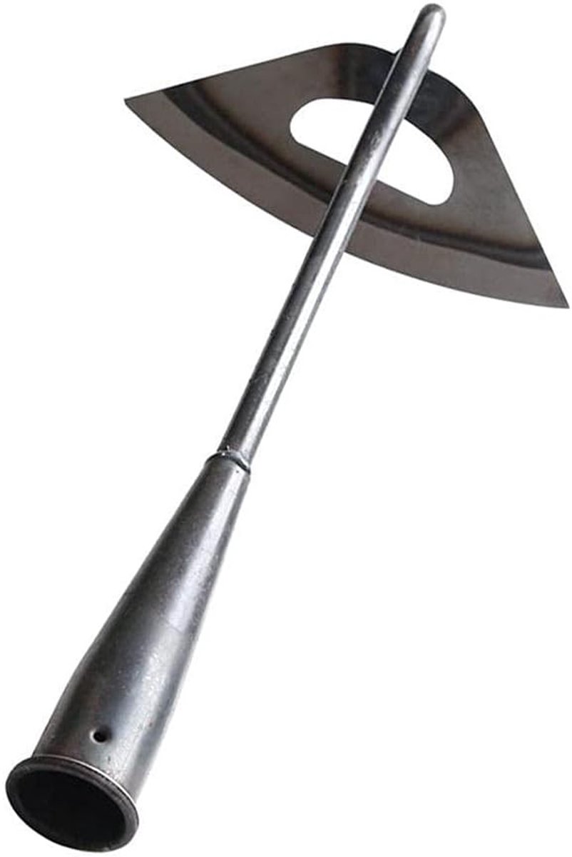 Tuinhak - Zilver - 32 x 16 x 9 cm - Roestvrij Staal met Lange Steel - Voor Tuinieren en Onkruidverwijdering