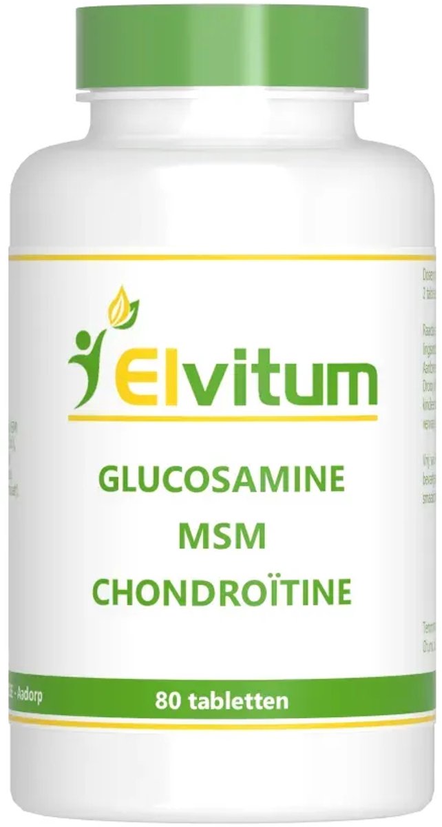 Elvitum Glucosamine MSM Chondroïtine Tabletten (80 tabletten)
