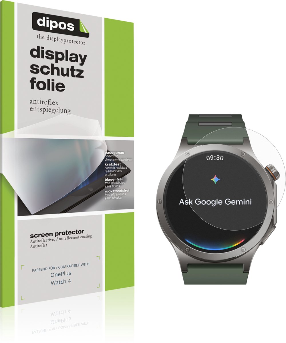 dipos – 6x Matte Beschermfolie geschikt voor OnePlus Watch 4 | Krasbestendige & antireflecterende Screenprotector Ultra-Thin