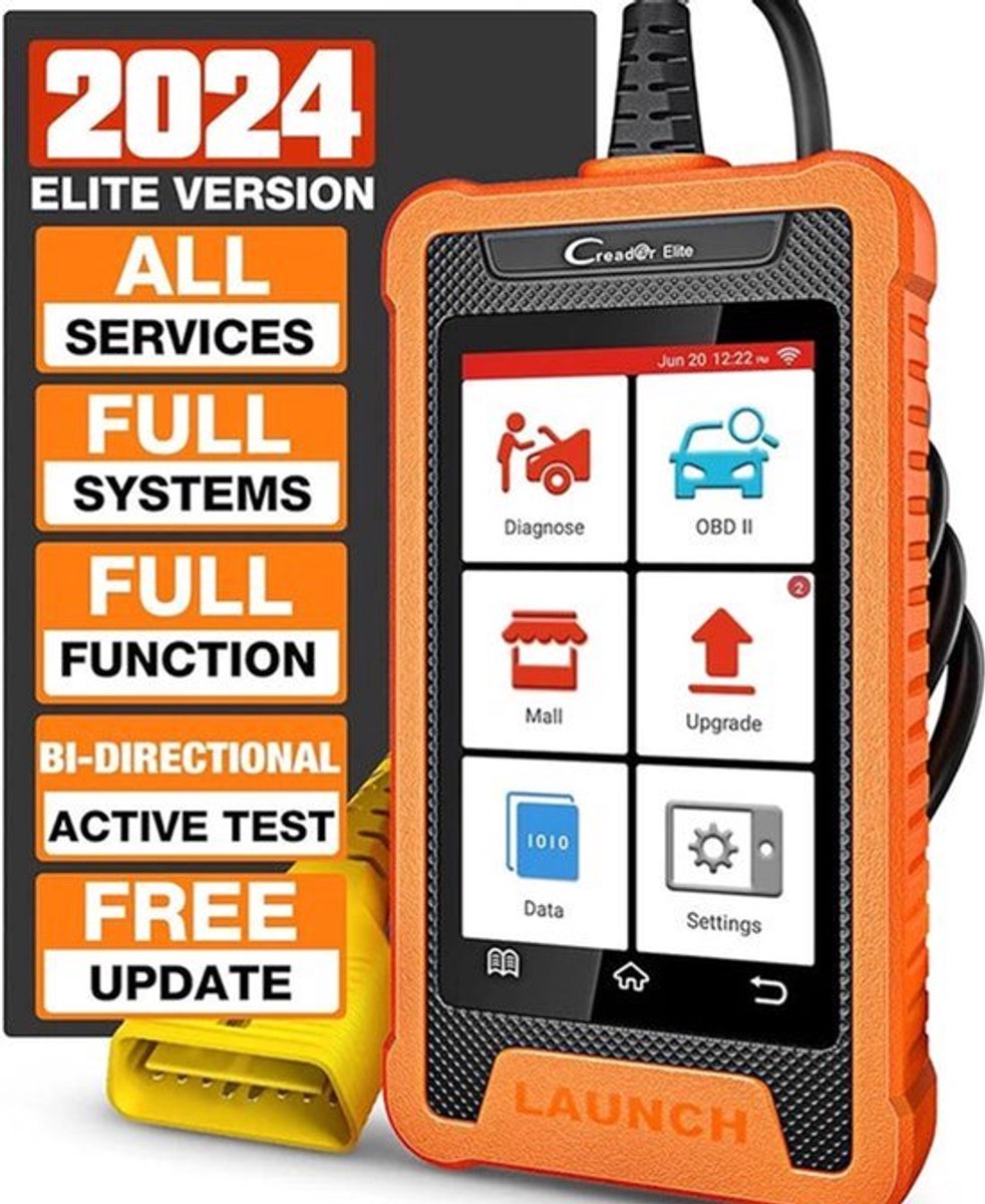OBD Scanner - OBD2 - Auto Scanner - Auto uitlezen - Diagnose Apparatuur voor Auto's - Autoscanner - Autodiagnosetool - ECU-Codering - Actieve Test - Slimme Diagnose - 30+ Resetservices - OE-Niveau Diagnose - voor BMW
