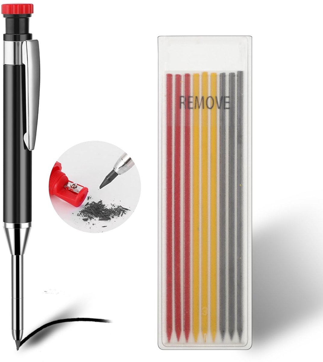 Solidchoice - Mechanische Houtbewerking Potloden met Ingebouwde Slijper