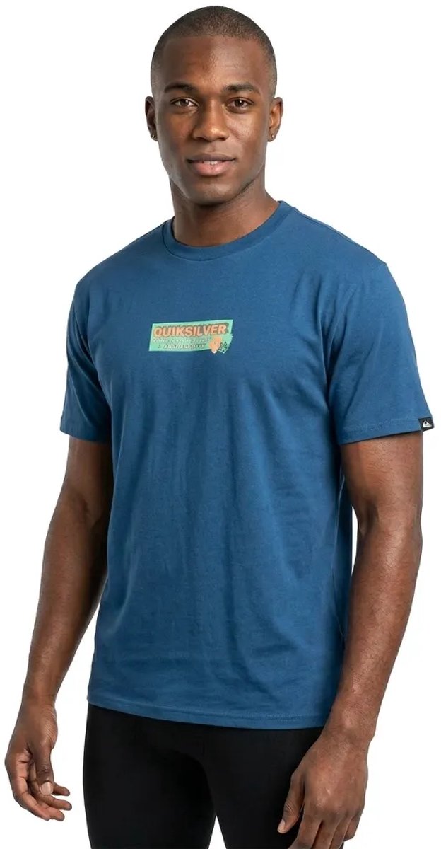 Quiksilver Specialize T-shirt Met Korte Mouwen M Man Denim