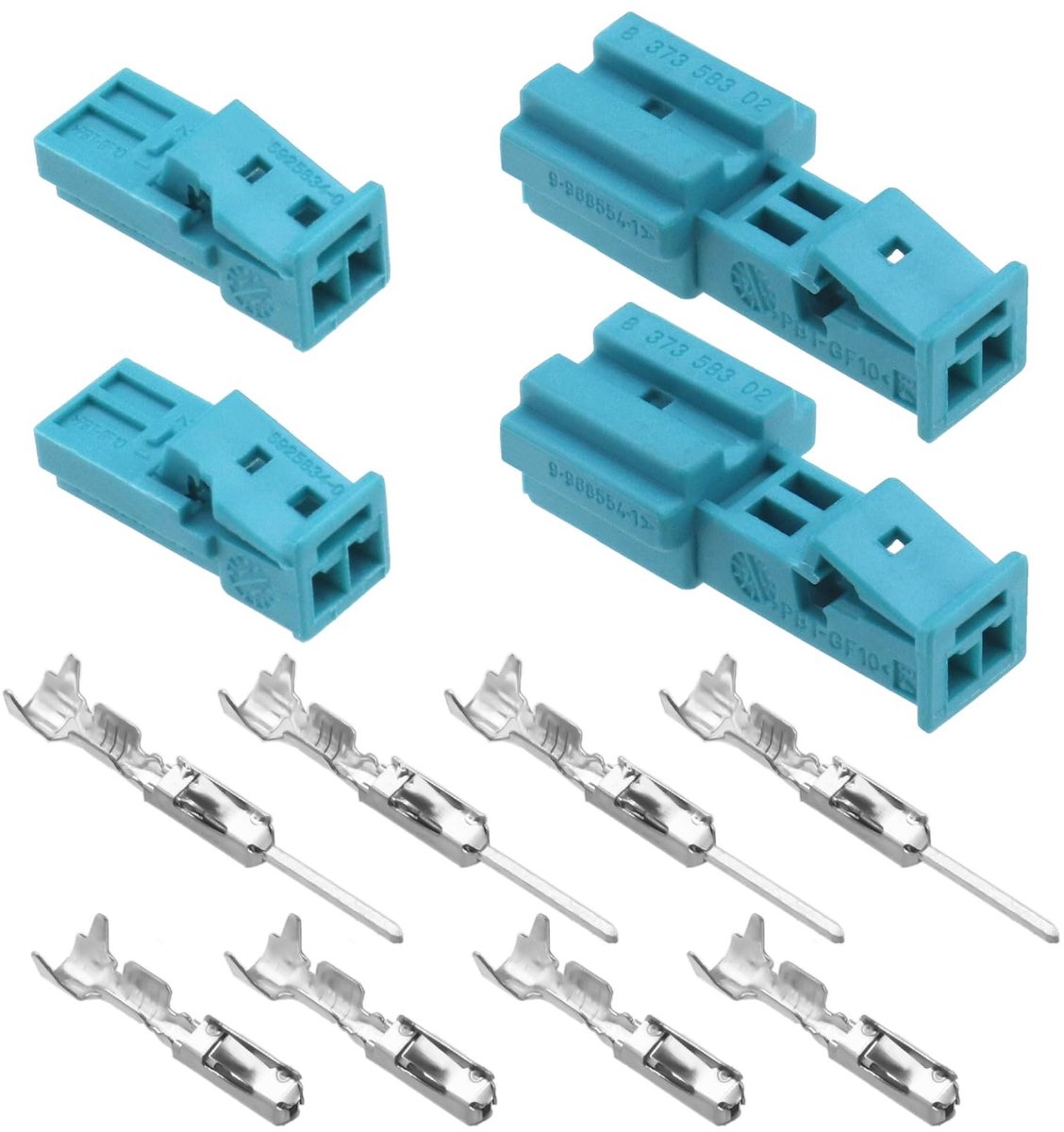 Solidchoice - 2 Sets 2-Pin Waterdichte Elektrische Connectoren voor Auto's