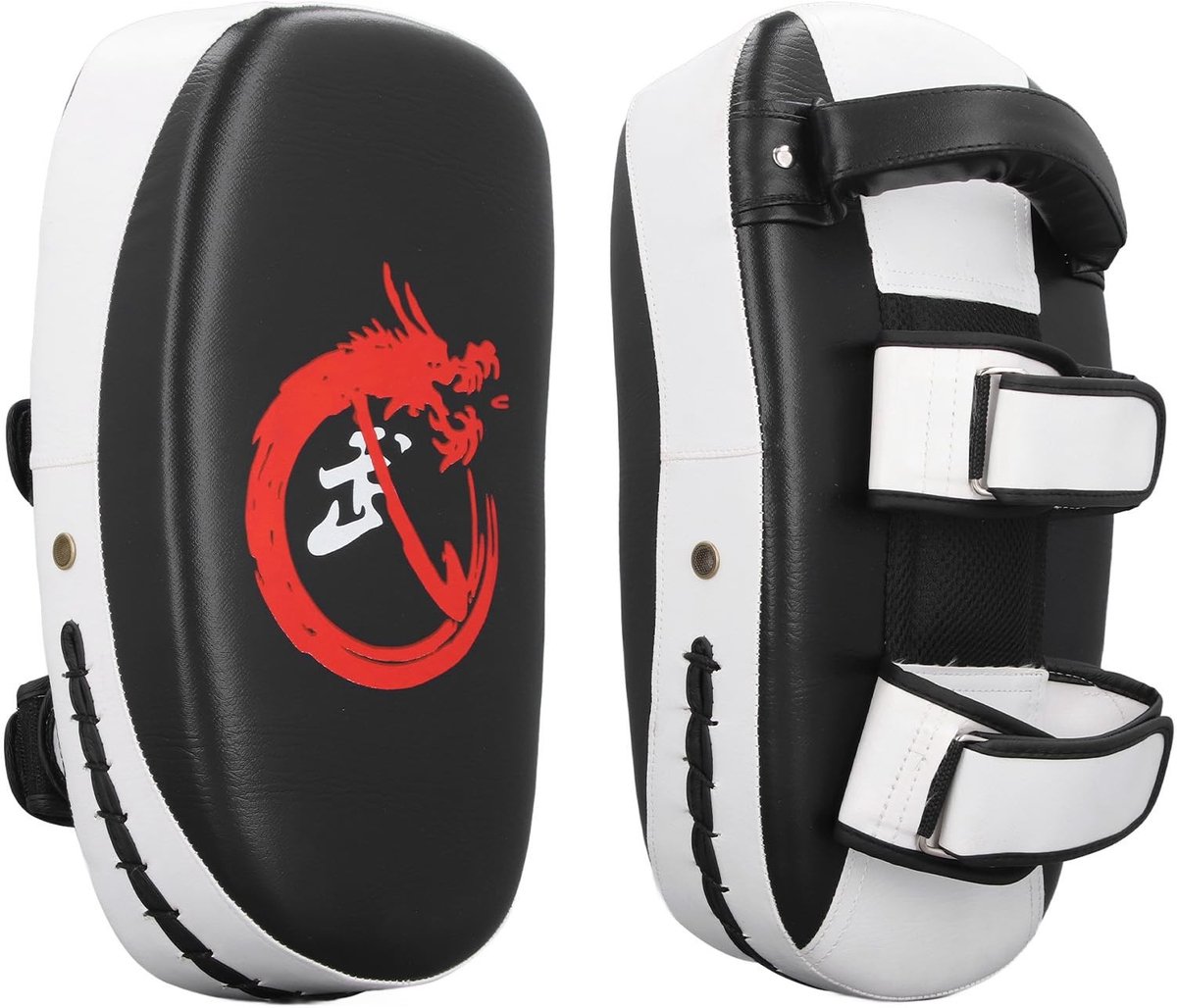 Solidchoice - Gebogen Kickboksen - Schokabsorberende Kick Pads - Dikker en Opvallend - Taekwondo en Karate - Perfect voor Training - Trainingsuitrusting