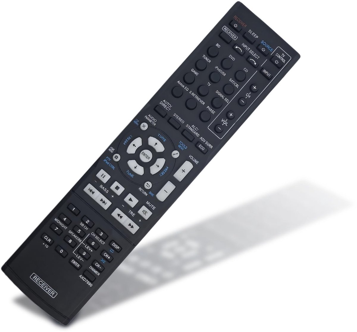 Solidchoice - Universele Vervangende Afstandsbediening voor TV en AV Receiver