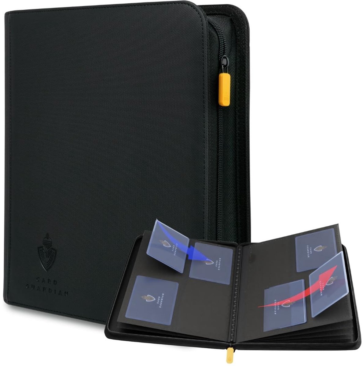 Solidchoice - Toploader Binder voor 160 Kaarten met Zip