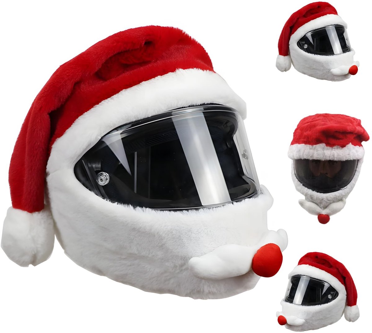 Solidchoice - Pluche Motorhelmhoes met Cartoon Design