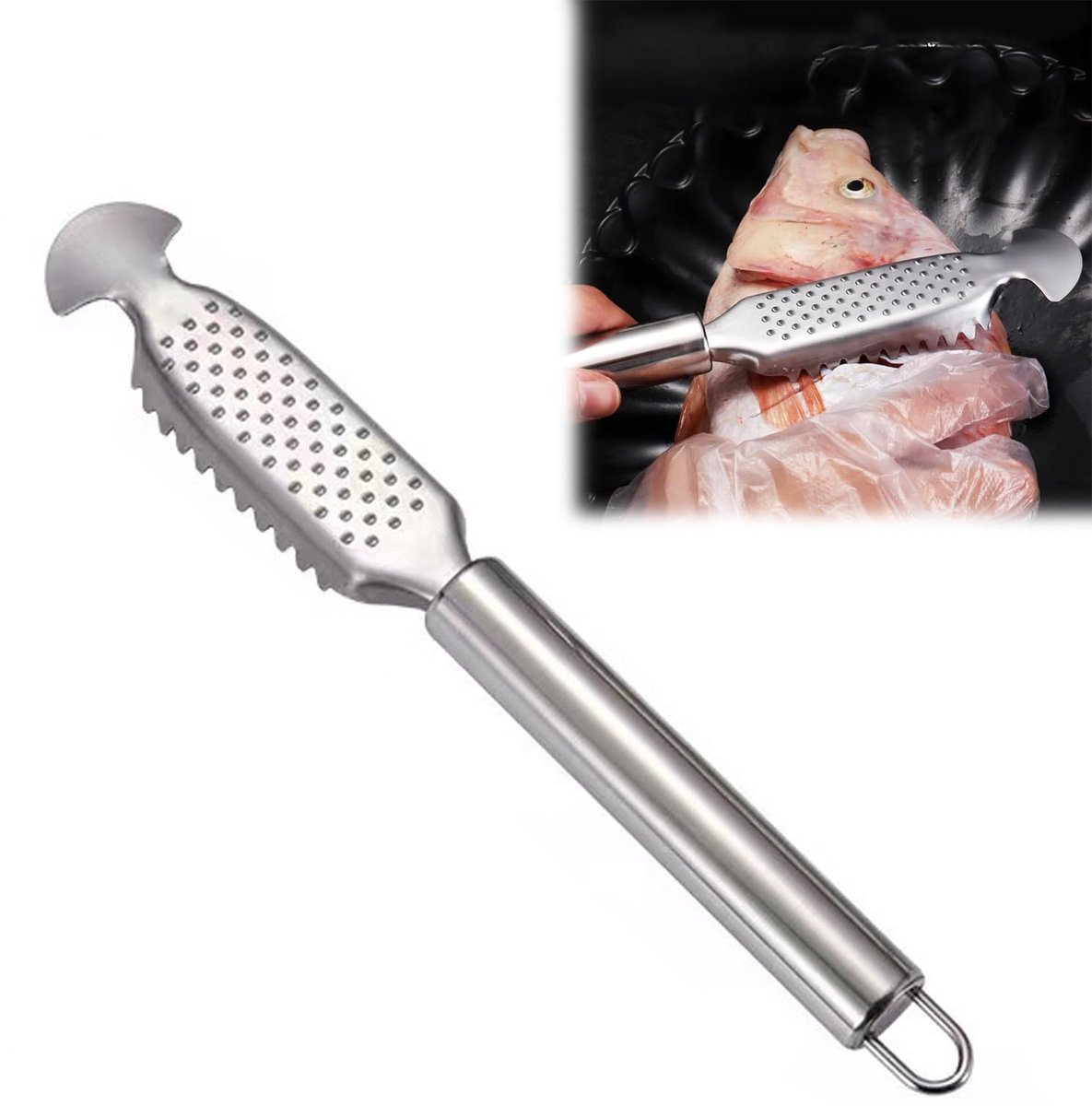 Solidchoice - Roestvrij Staal Vis Scaler Remover - Efficiënte Vis Ontkalker Tool