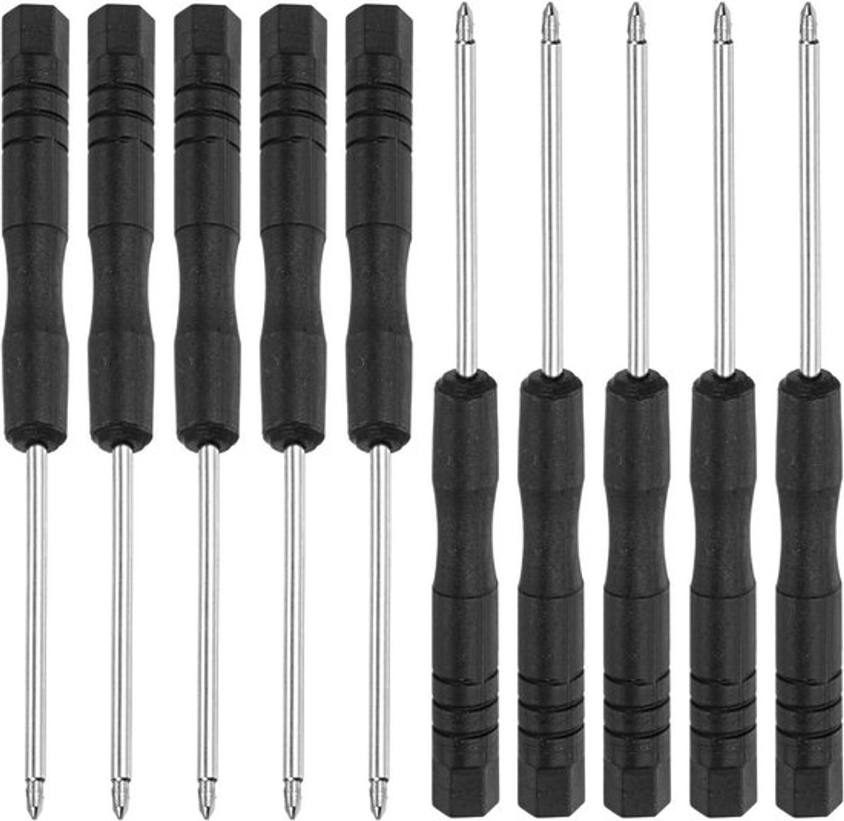 Mini Tri-Point Schroevendraaier Set, 0.6mm Y-Type Hoofd voor Horloge, Zonnebril en Elektronica Reparatie, 10 Stuks