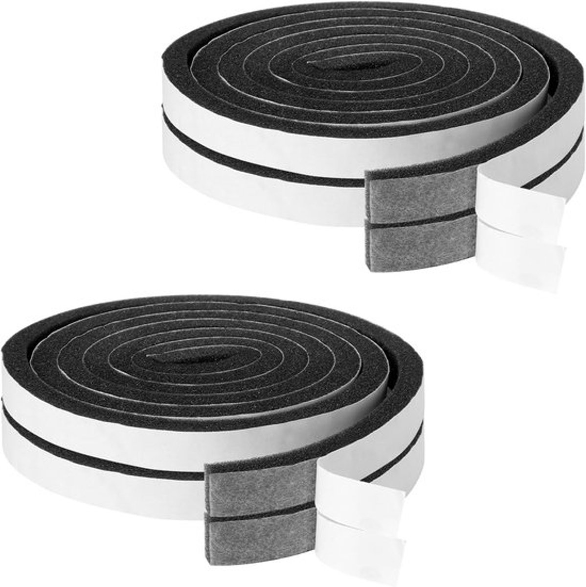 Zelfklevende Schuimband - 4 Rollen Isolatie Tape 15 mm x 10 mm, Waterdicht, Geluiddicht en Warmte-isolerend voor Deuren en Ramen