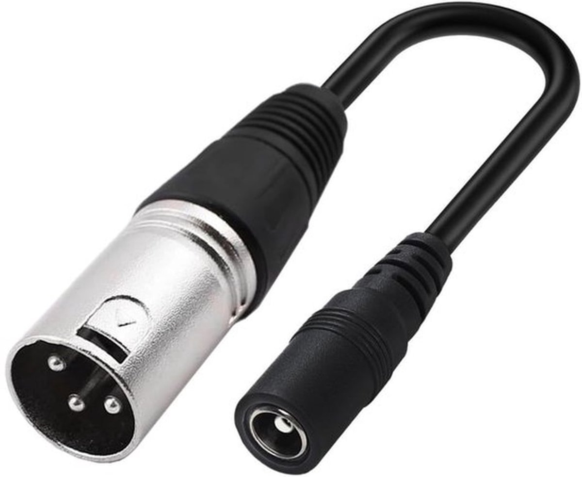 5.5mm x 2.1mm Bushing naar 3 Pin Plug Adapter, Oplaadkabel voor Li-ion Accu's, 12.6V tot 54.6V, Ideaal voor Elektronische Apparaten en Audio Toepassingen