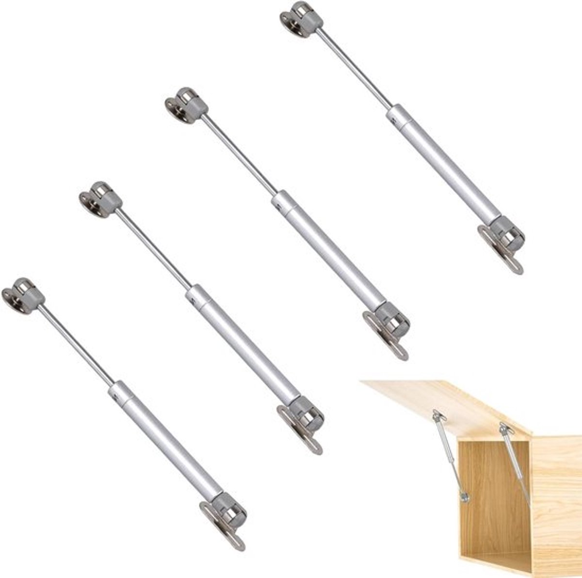 Vervangingsonderdelen voor Keukenmeubels en Kastdeuren - 4 Stuks Gasveren en Hydraulische Dempers voor Tailgates en Deuren