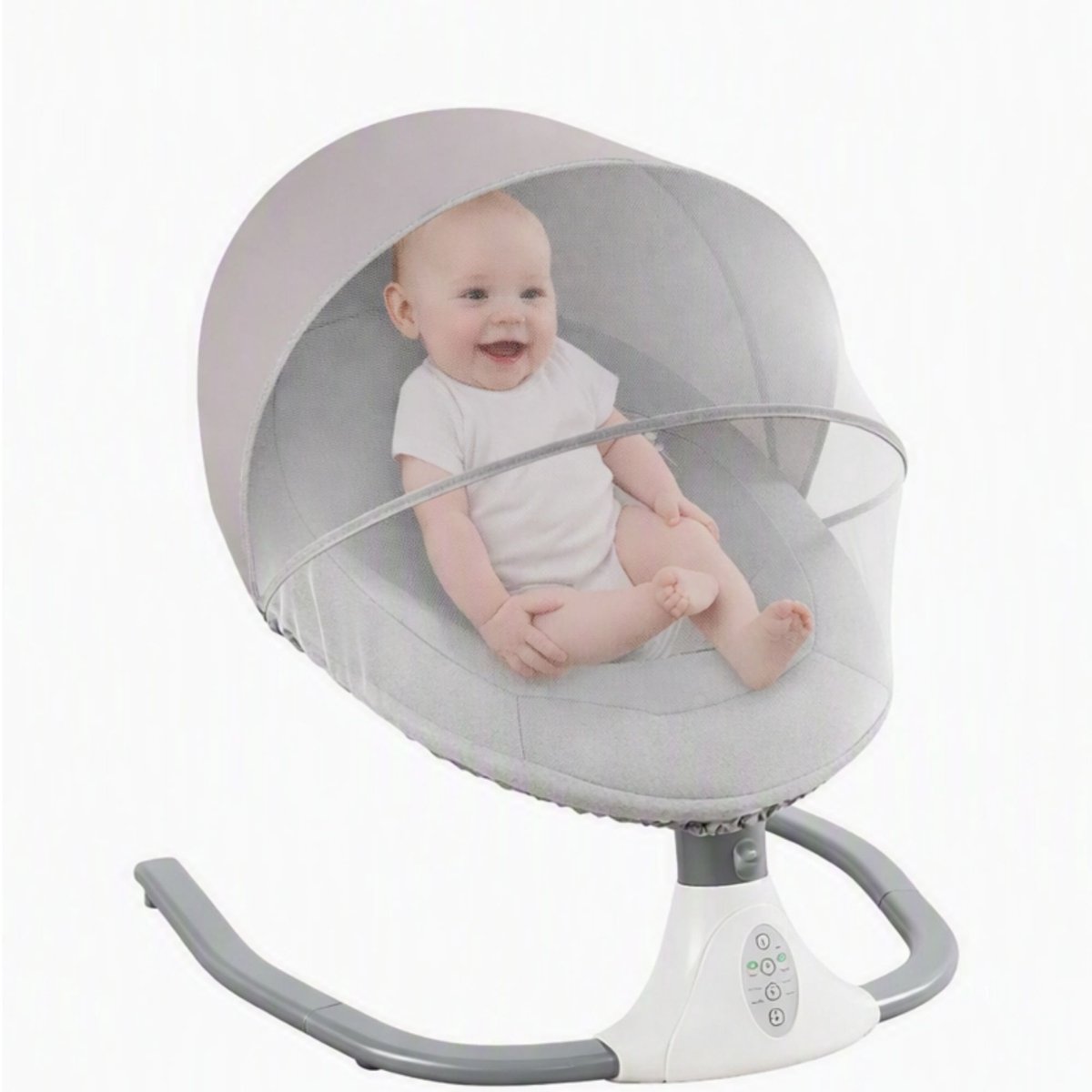 Chelsey-store – Babyschommel – Baby schommelstoel - Afstandsbediening - Bluetooth – 5 Schommelsnelheden, Timer en Muziekfunctie – Tot 10kg