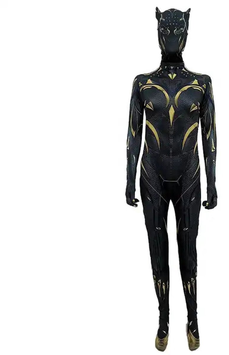 Black Panther Shuri | eindbaas | Kostuum | 128/134 (7/8 Jaar) | Verkleedkleding | Superhelden