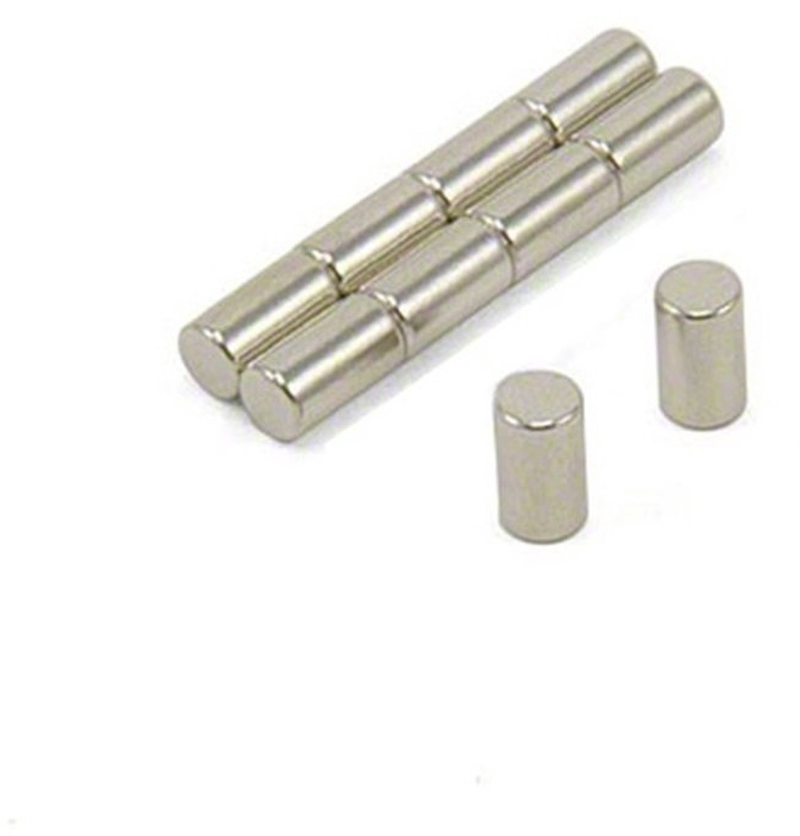 Solidchoice - Set van 10 Neodymium Magneten Staaf 4x7 mm