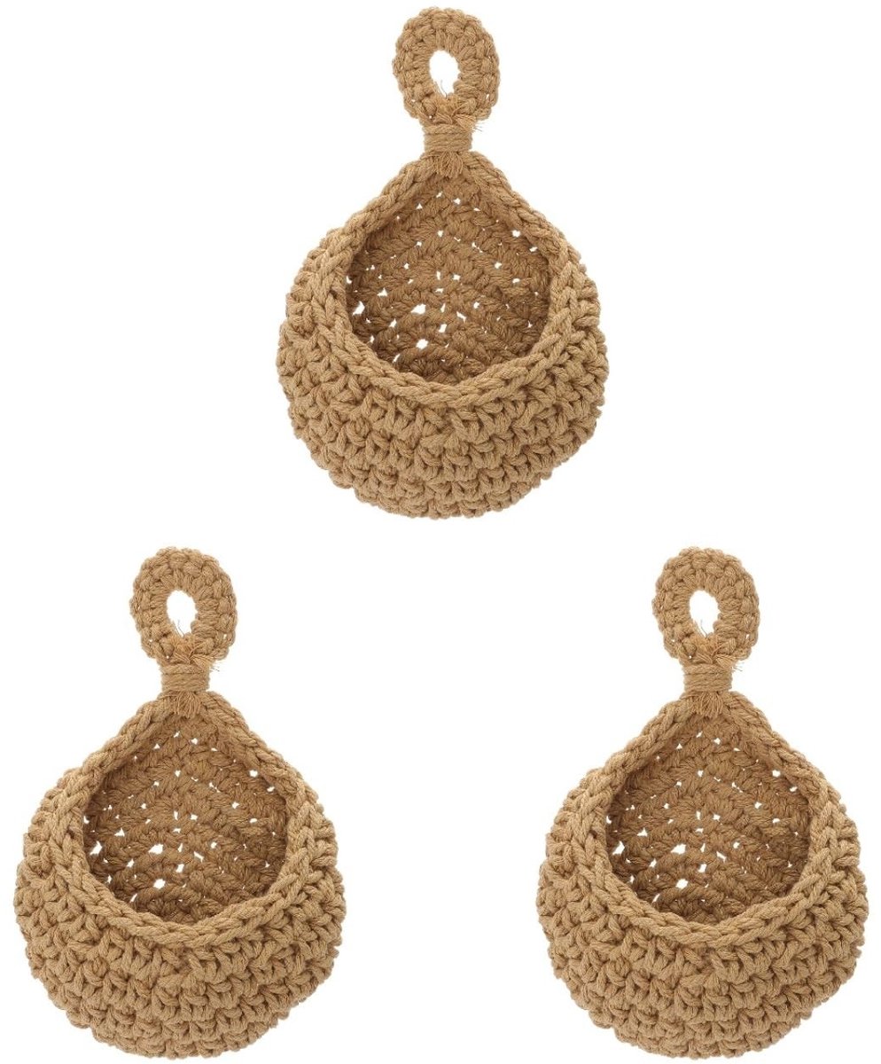 Solidchoice - Set van 3 Woven Wandmanden voor Fruit en Groenten
