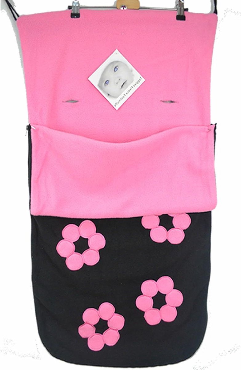 Voetenzak - Kinderwagen deken - Baby comfort - Zacht fleece gevoerd - 48 x 39 x 7 cm - Bloemenprint