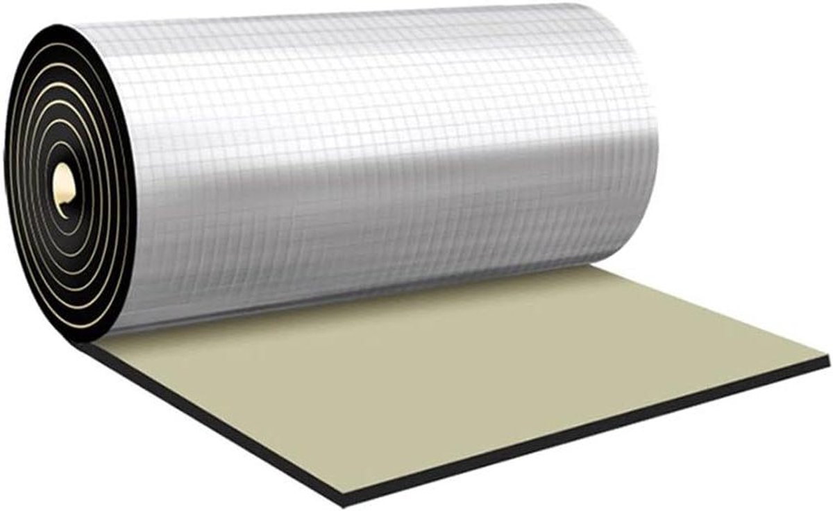 Isolatiemat Auto - Geluidsisolatie Warmte - Motorruimte Dempen - Waterdicht Schuim - 3 Stuks 322 Sqft - Zilver Zwart