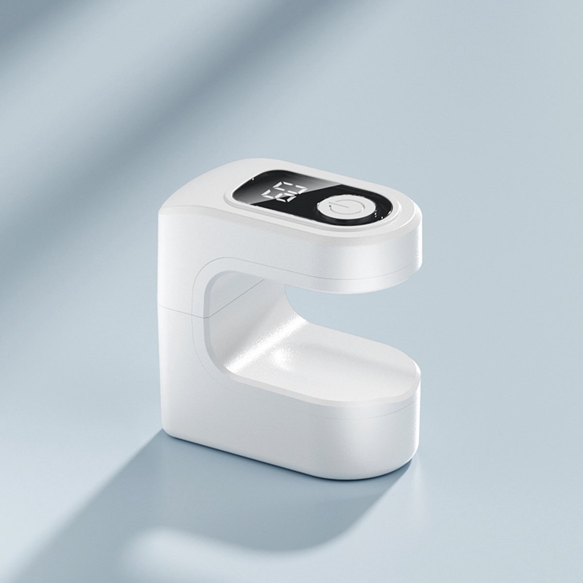 UV-gelnagellamp, UV-nageldroger met 2 nagelvijlen, UV-lampen met automatische sensor en LCD-scherm, professionele nagellampen, voor alle gels, wit
