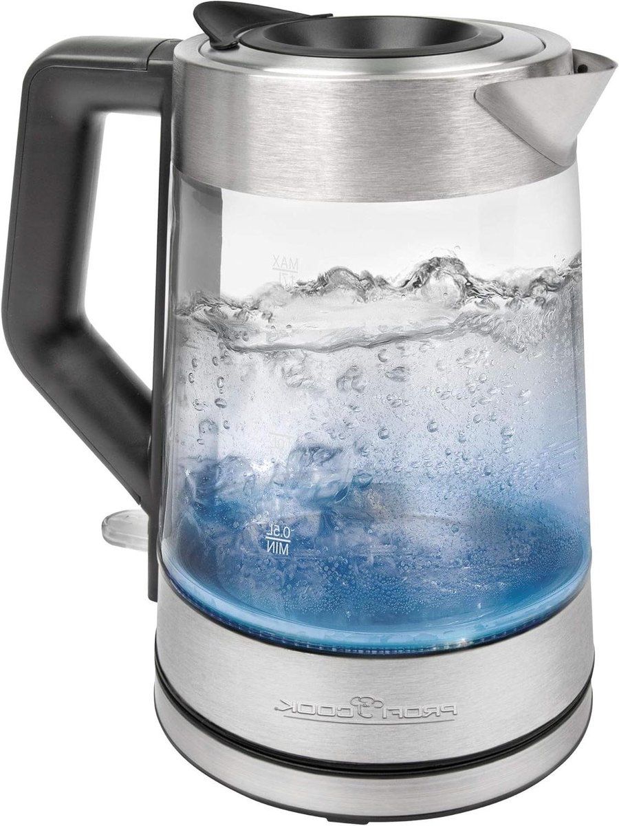 Glazen Waterkoker - Thee Koker - Warme Dranken Maken - Temperatuur Verlichting - 1.7 Liter - Zilver