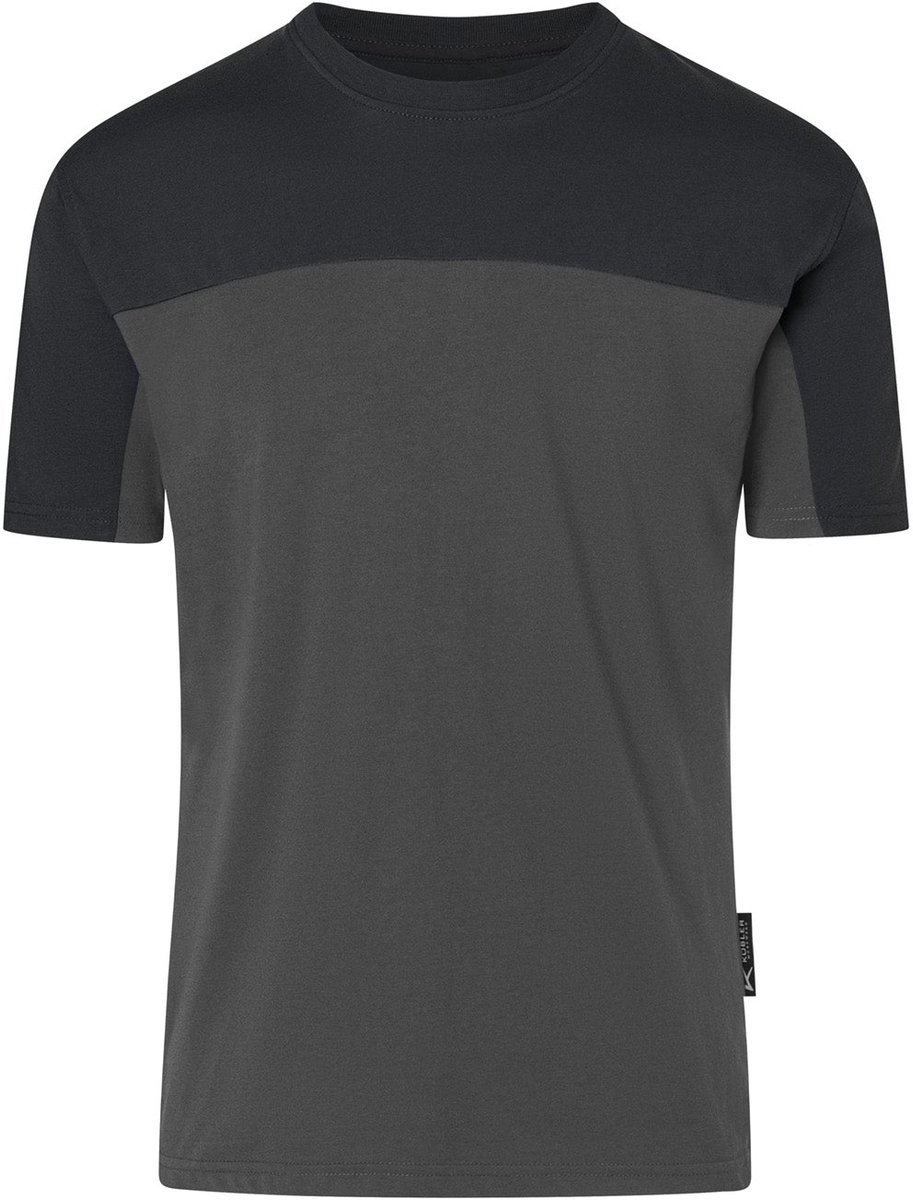 KUBLER KUBLER 52206206 Korte mouw Werk T-shirt HEREN Donkergrijs Zwart - 160 g/m² - Krasvrij - OEKO TEX