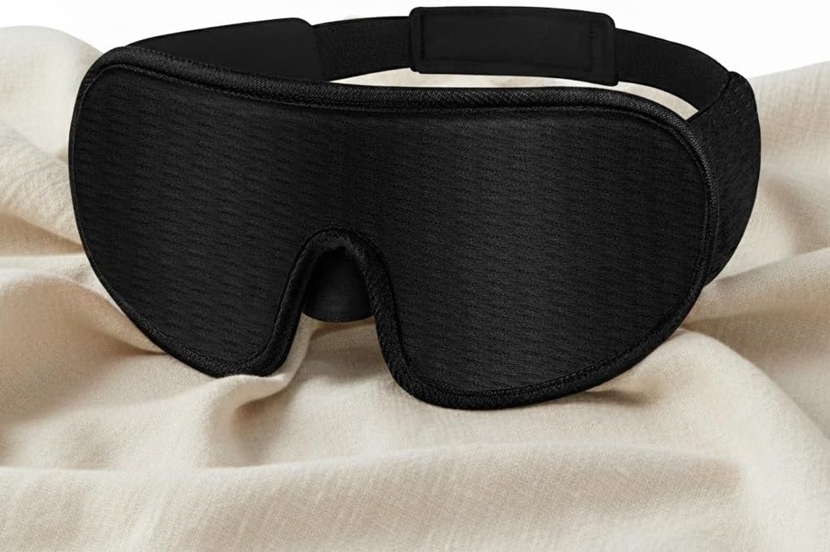 Thijox - Verstelbaar Slaapmasker - 100% Verduisterend en Ademend Traagschuim - Perfect voor Thuis, Reizen en Kinderen - Comfortabel en Ondersteunend