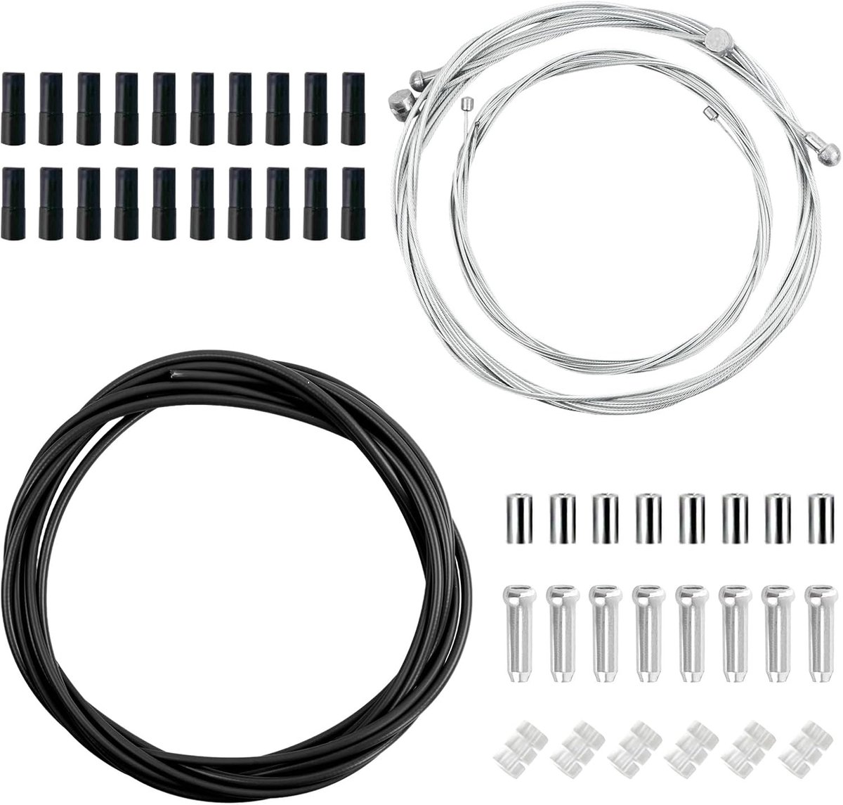 Complete Set van Universele Fietskabels: Remkabels en Versnellingskabels voor Optimaal Fietscomfort
